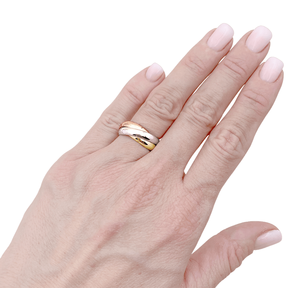 Ring Cartier, "Trinity Classique", three golds.