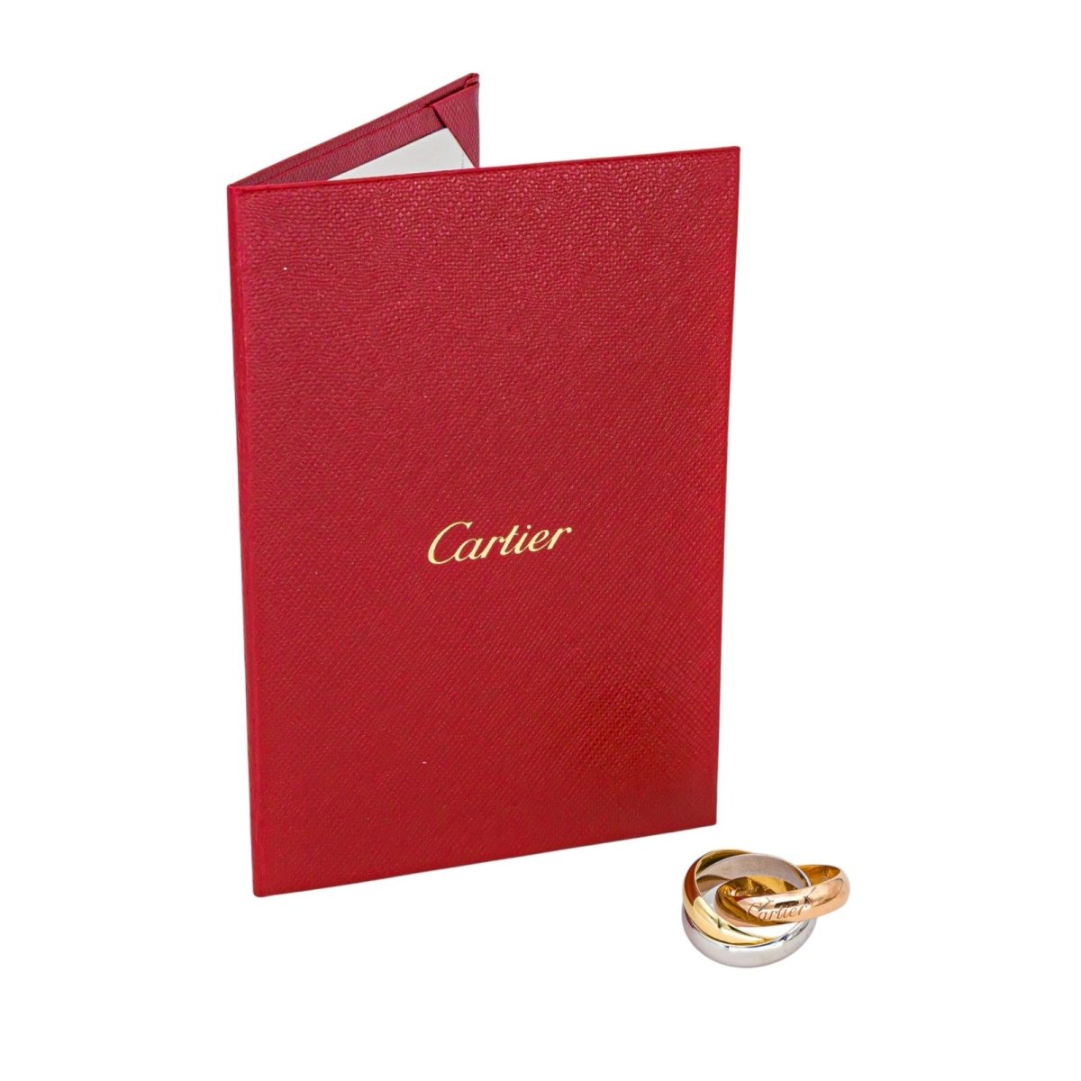 Bague Alliance CARTIER "Trinity" en or jaune, or blanc et or rose - Castafiore