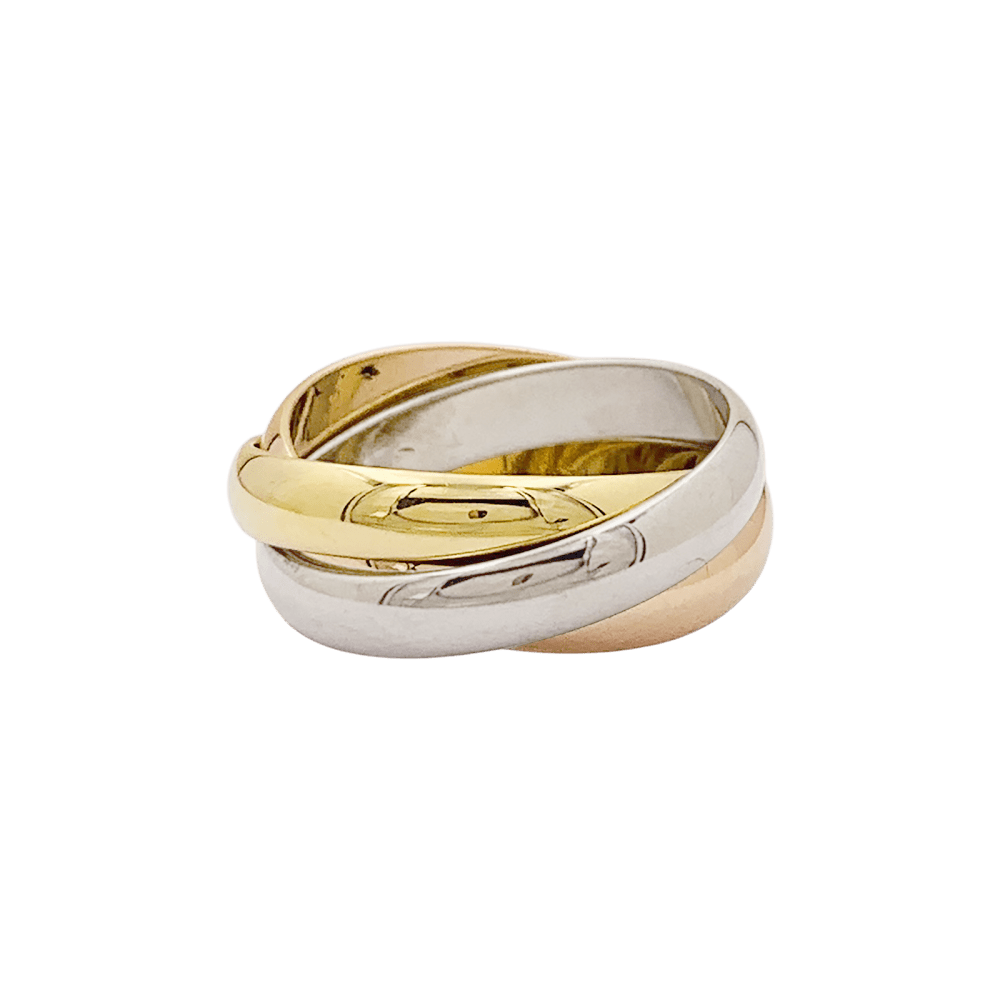 Bague Alliance CARTIER "Trinity" en or jaune, or blanc et or rose - Castafiore