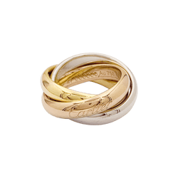 Bague Alliance CARTIER "Trinity" en or jaune, or blanc et or rose - Castafiore