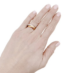 Bague Alliance CARTIER "Trinity" en or jaune, or blanc et or rose - Castafiore