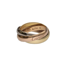 Bague Alliance CARTIER "Trinity" en or jaune, or blanc et or rose - Castafiore