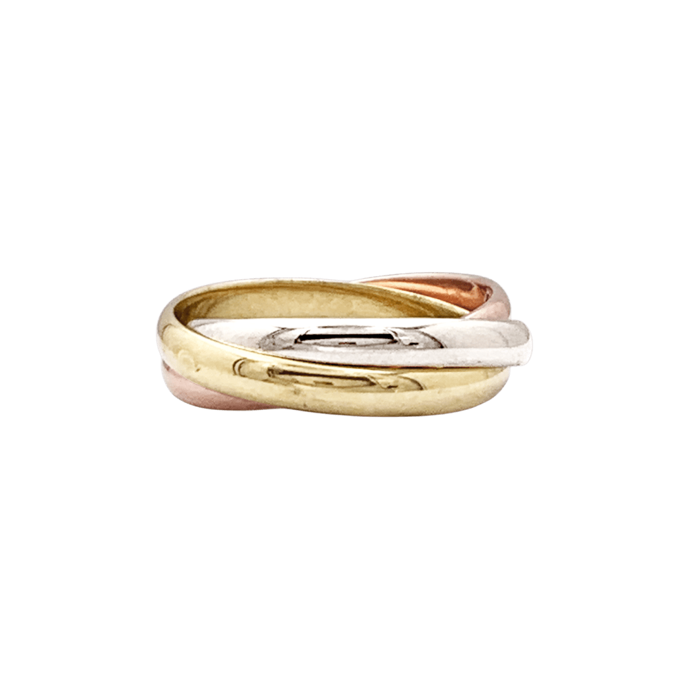 Ring Cartier, "Trinity", three-tone gold.