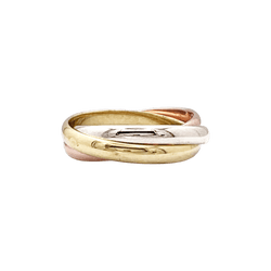Ring Cartier, "Trinity", three-tone gold.