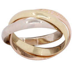 Bague Alliance CARTIER "Trinity" en or jaune, or rose et or blanc - Castafiore