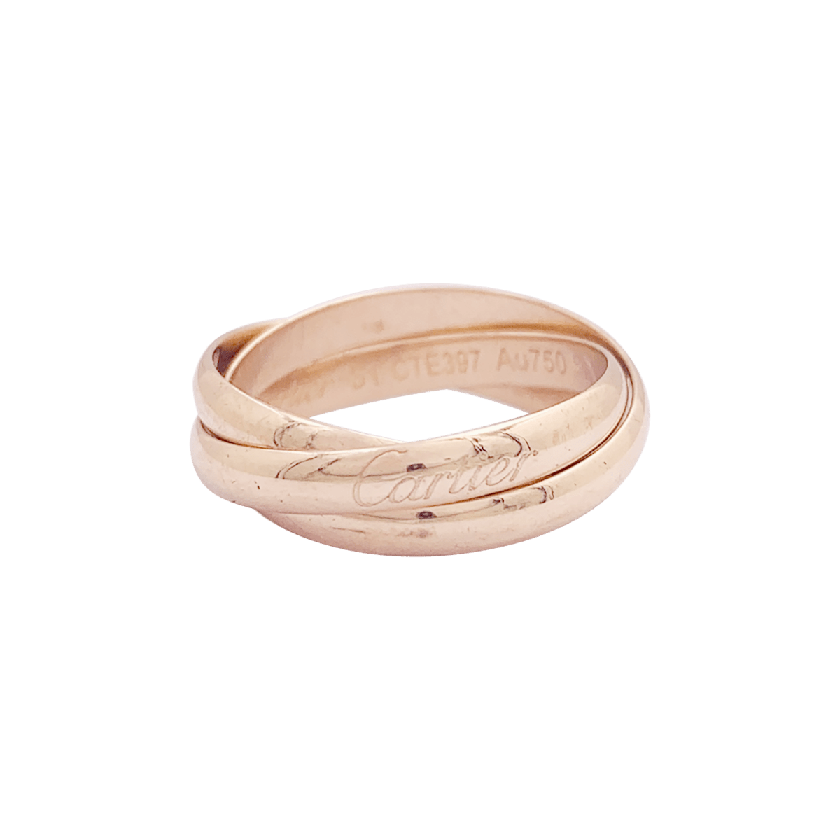 Bague Alliance CARTIER "Trinity" en or rose - Castafiore