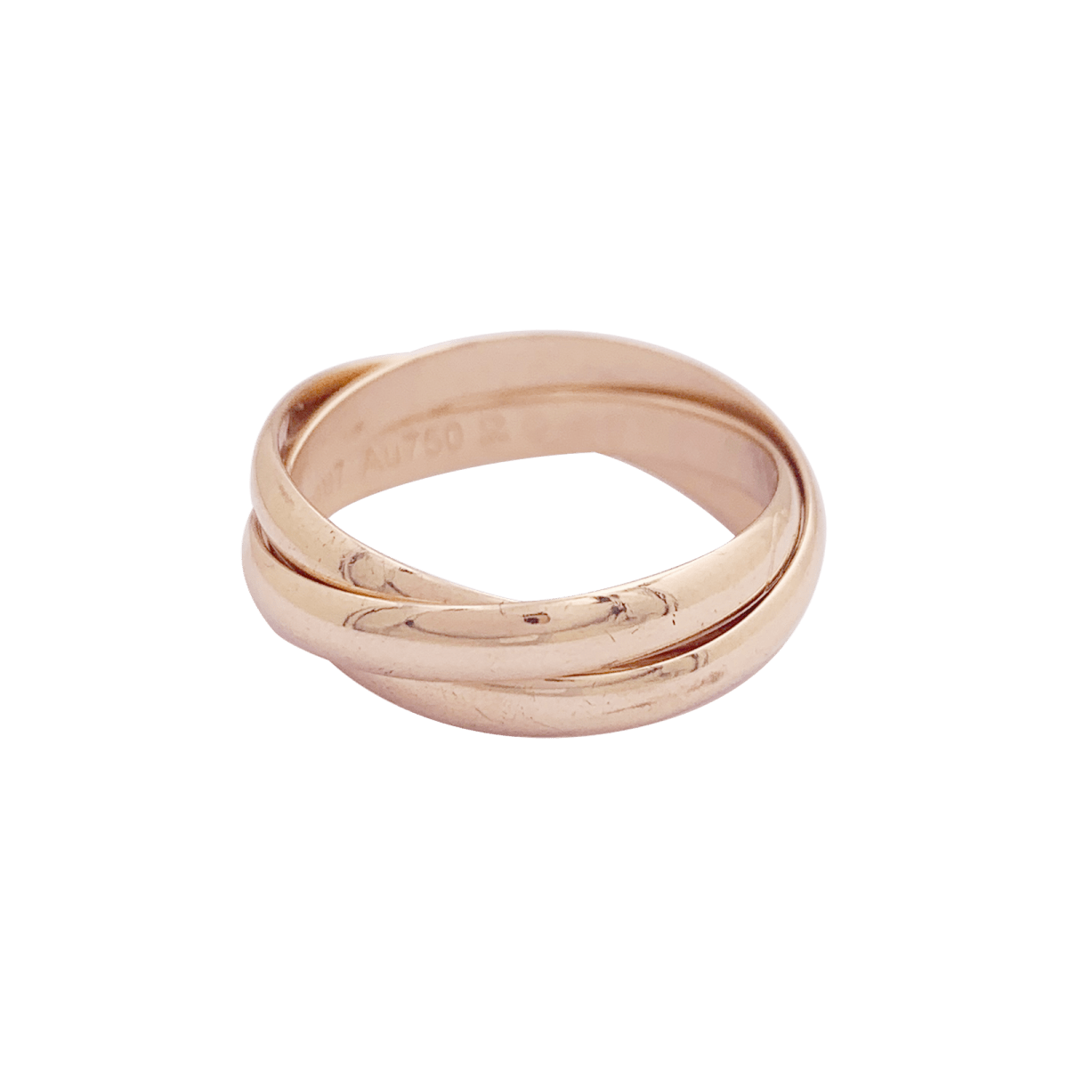 Bague Alliance CARTIER "Trinity" en or rose - Castafiore