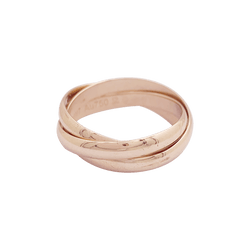 Bague Alliance CARTIER "Trinity" en or rose - Castafiore