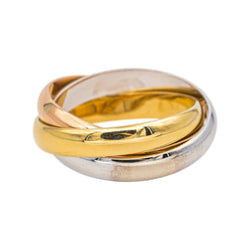 Bague Alliance CARTIER "Trinity" en or rose, or jaune et or blanc - Castafiore