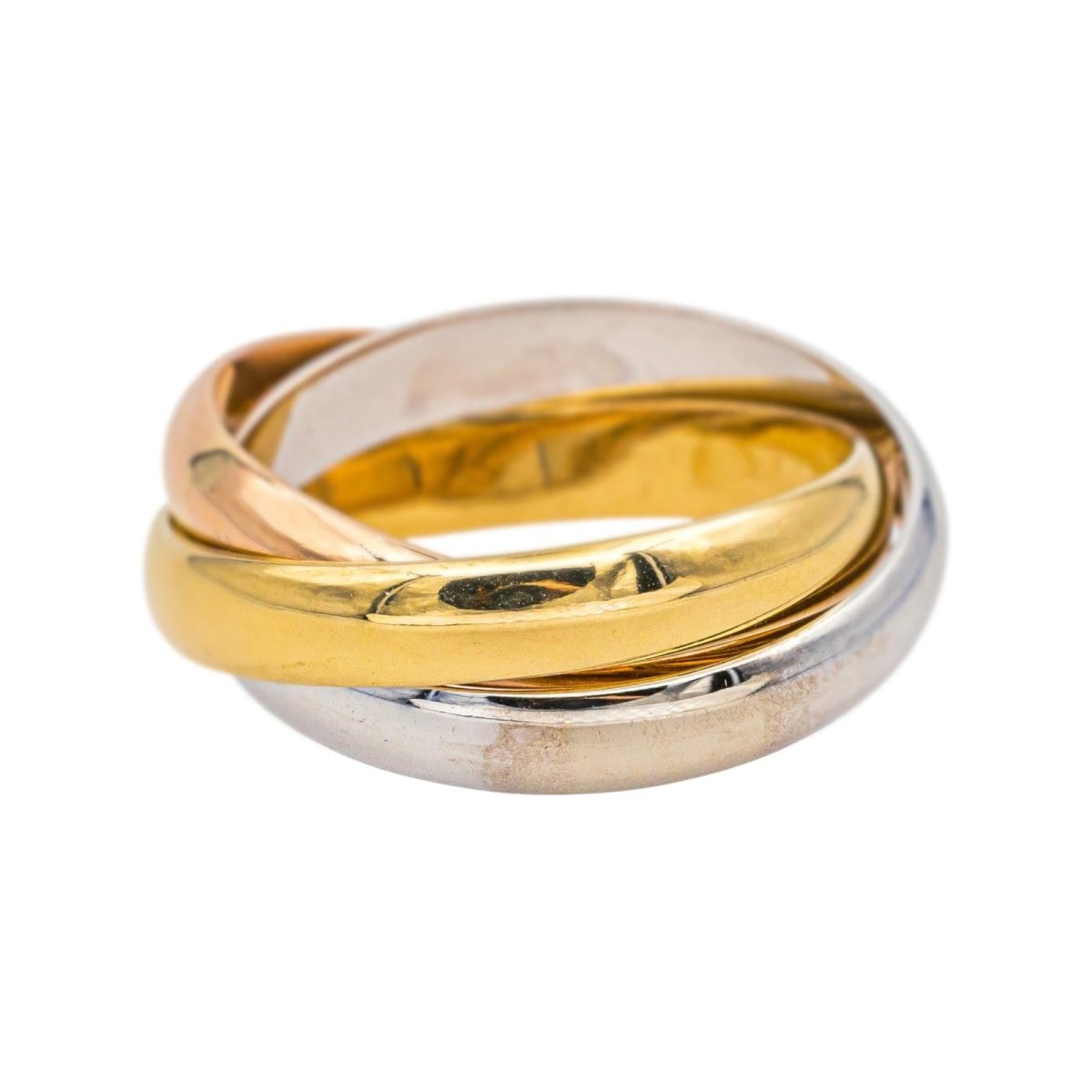 Bague Alliance CARTIER "Trinity" en or rose, or jaune et or blanc - Castafiore