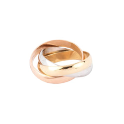 Bague Alliance CARTIER "Trinity" en trois ors - Castafiore
