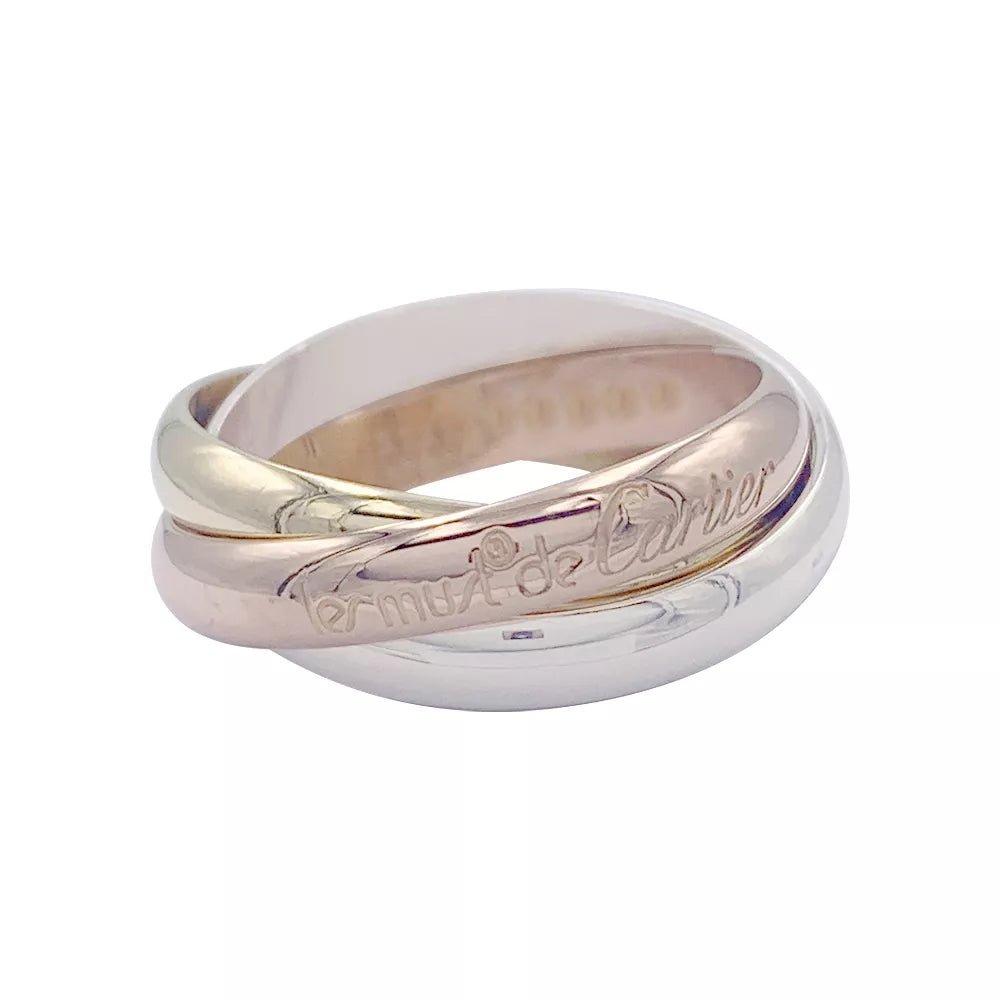 Bague Alliance CARTIER "Trinity" en trois ors - Castafiore