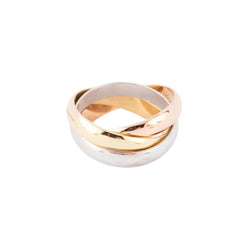 Bague Alliance CARTIER "Trinity" en trois ors - Castafiore