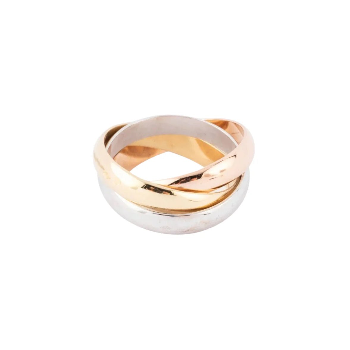 Bague Alliance CARTIER "Trinity" en trois ors - Castafiore