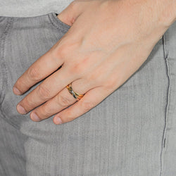 Bague Alliance CARTIER "Trinity" trois ors - Castafiore