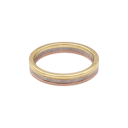 Cartier "Vendôme Louis Cartier" wedding ring, three golds.