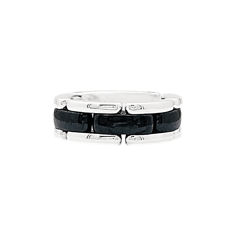 Ring Chanel, "Ultra", white gold and ceramic black.