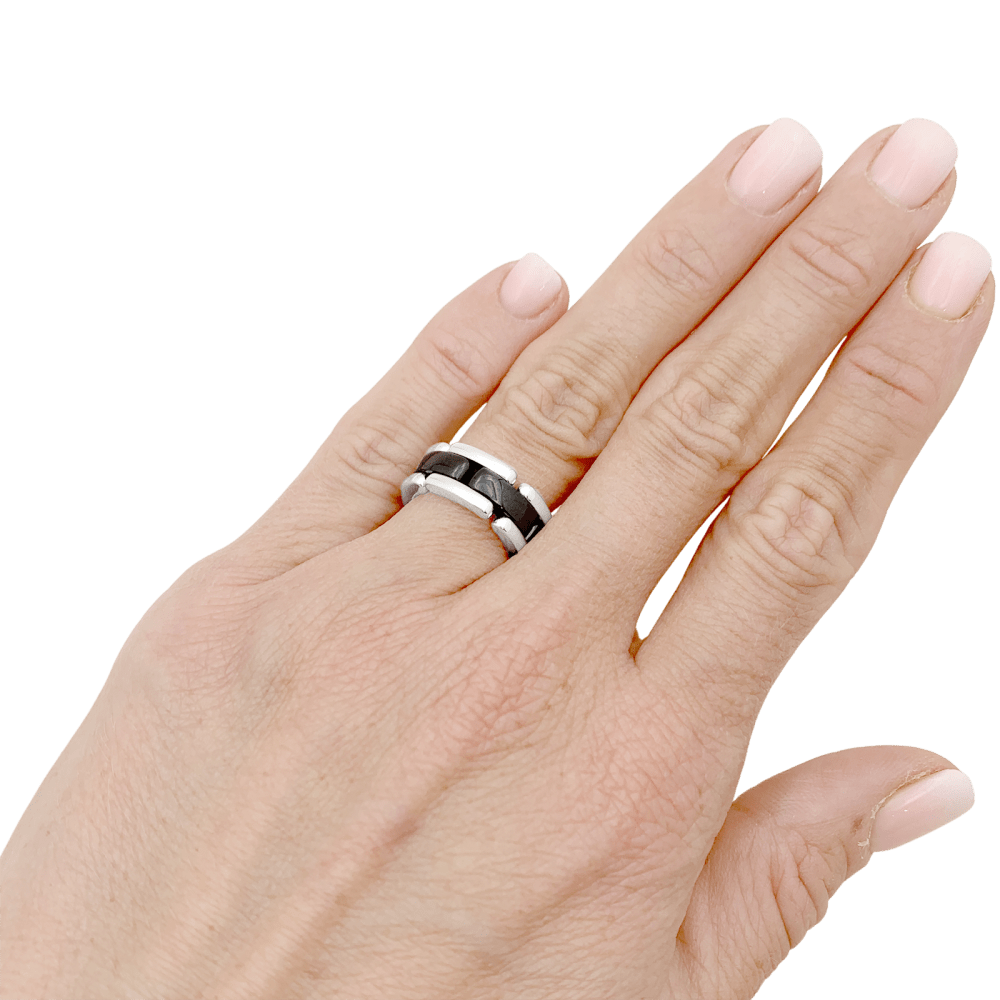 Ring Chanel, "Ultra", white gold and ceramic black.