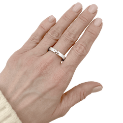 Bague Alliance CHAUMET "Liens Évidencee en or blanc - Castafiore