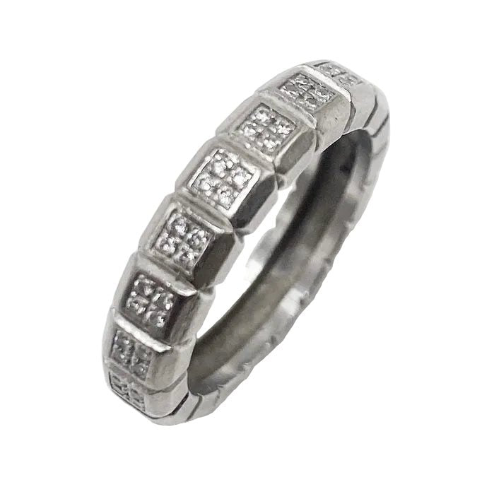 Bague Alliance CHOPARD "Ice Cube" en or blanc et diamants - Castafiore