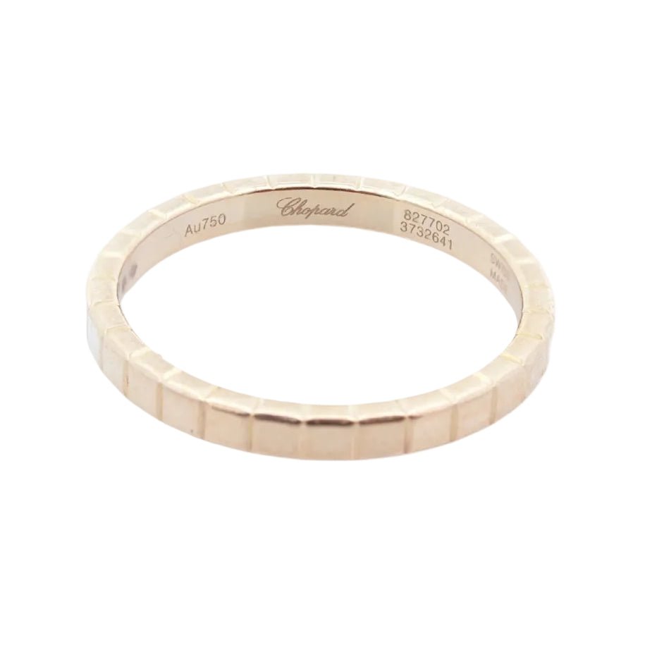 Bague Alliance CHOPARD "Ice Cube" en or jaune - Castafiore