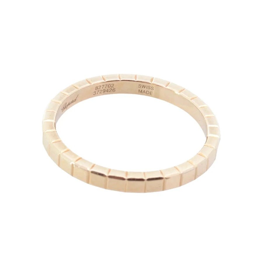 Bague Alliance CHOPARD "Ice Cube" en or rose - Castafiore