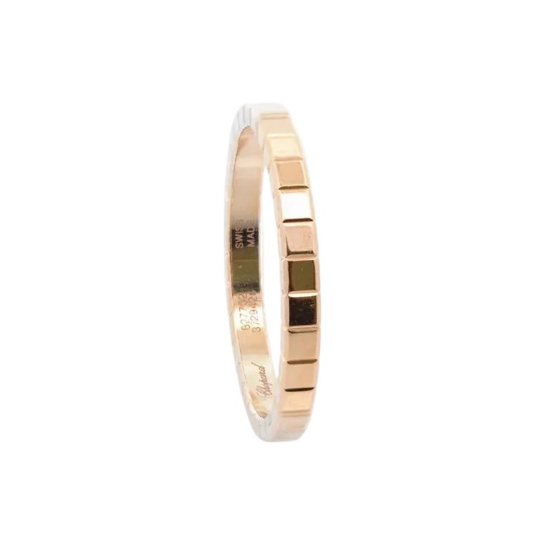 Bague Alliance CHOPARD "Ice Cube" en or rose - Castafiore