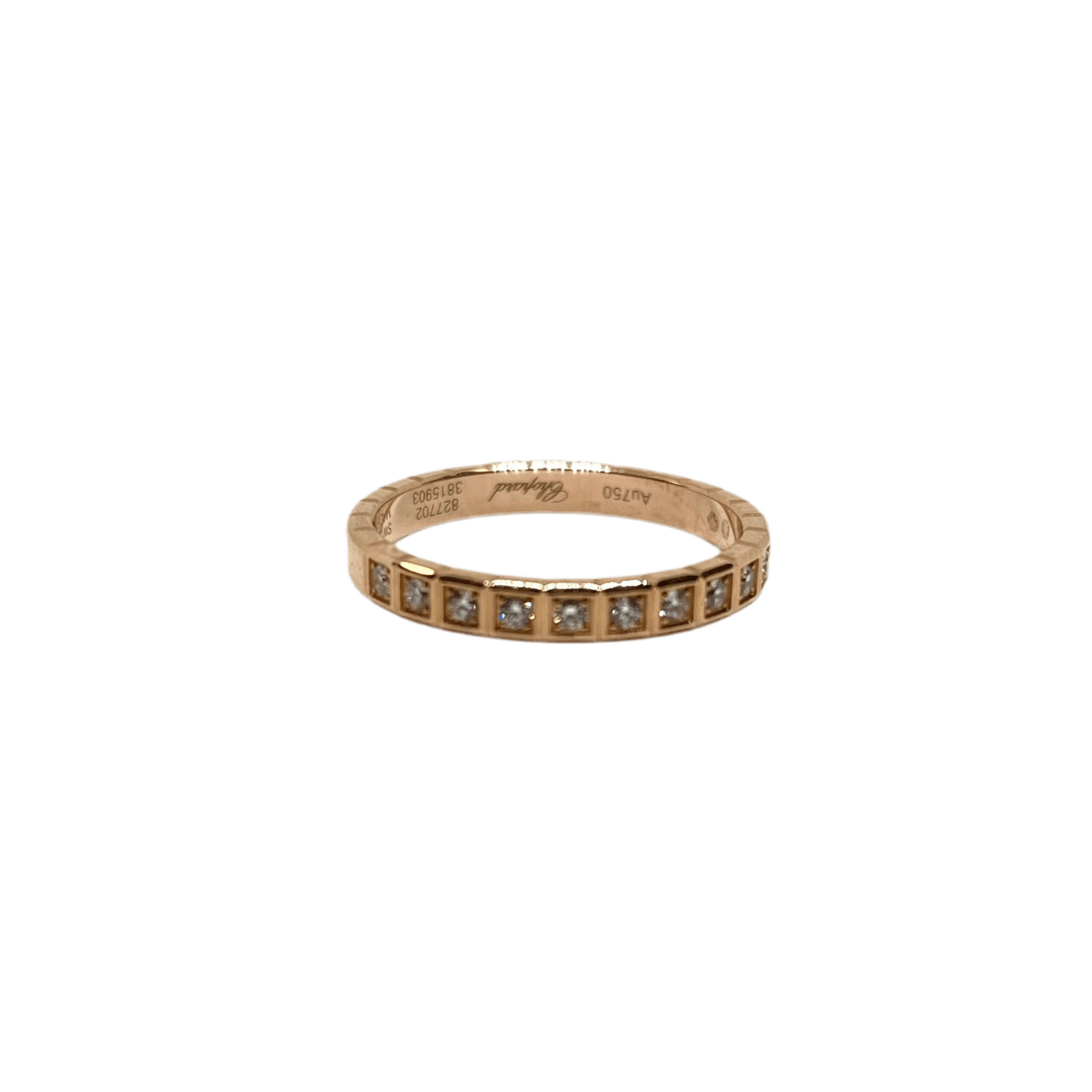 Bague Alliance CHOPARD "Ice Cube" en or rose et diamants - Castafiore