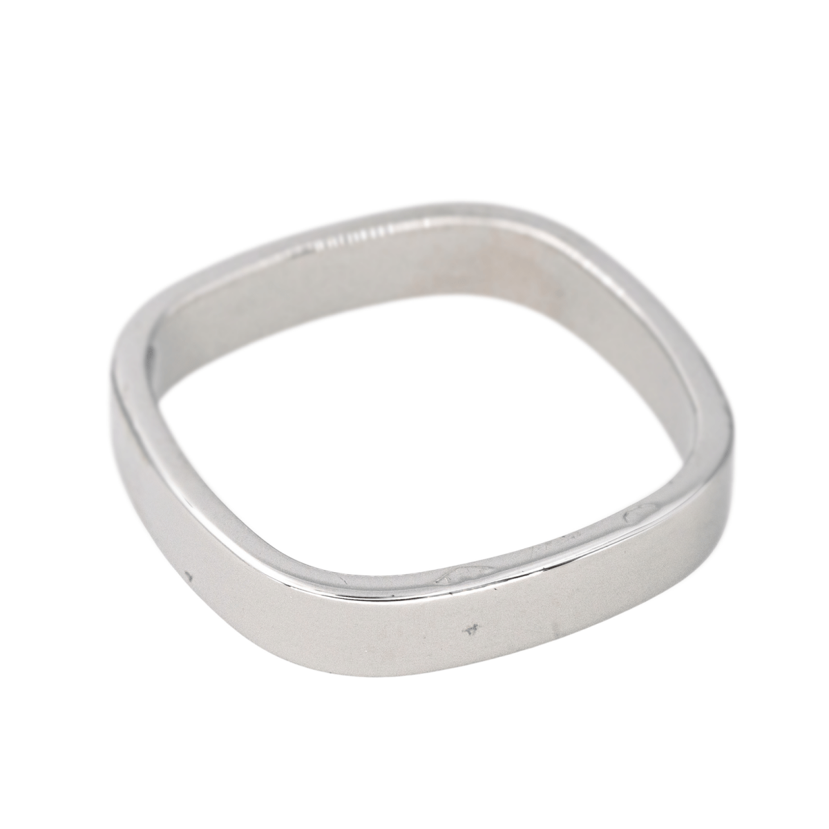 Bague Alliance DINH VAN "Alliance Carrée" en or blanc - Castafiore