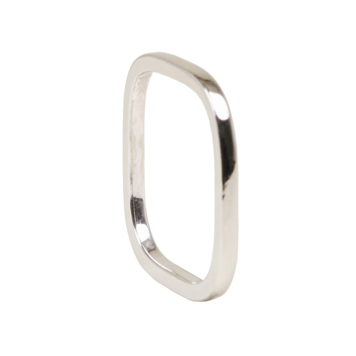 Bague Alliance DINH VAN "La Carrée" en or blanc - Castafiore