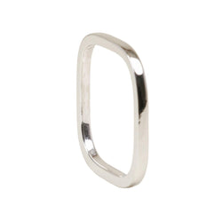 Bague Alliance DINH VAN "La Carrée" en or blanc - Castafiore