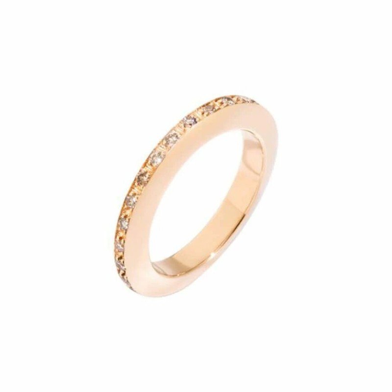 Bague Alliance DODO en or rose et diamants - Castafiore