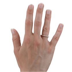 Bague Alliance en or blanc - Castafiore