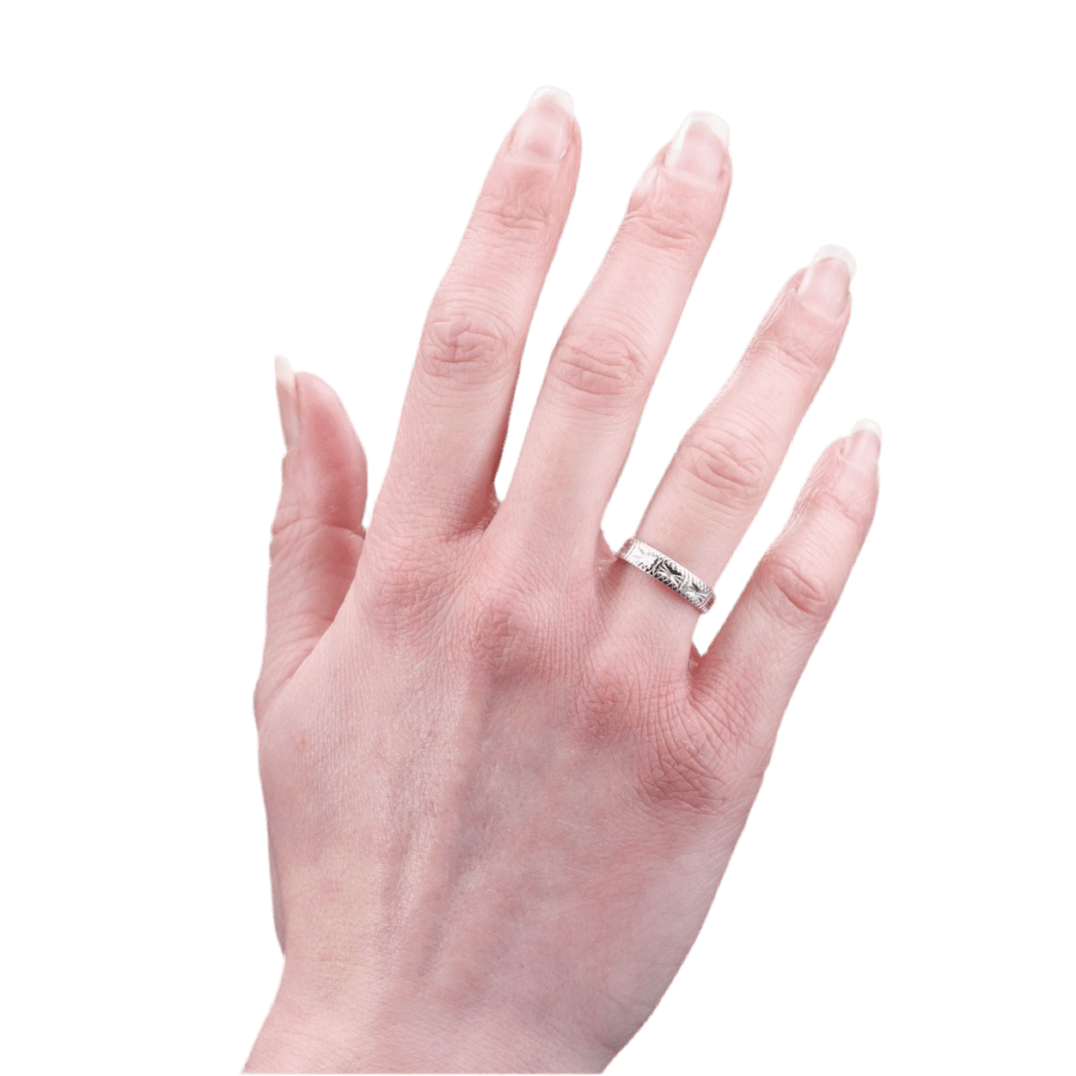 Bague Alliance en or blanc - Castafiore