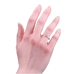 Bague Alliance en or blanc - Castafiore