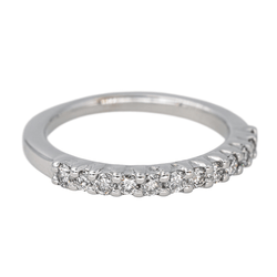 Bague Alliance en or blanc et diamant - Castafiore