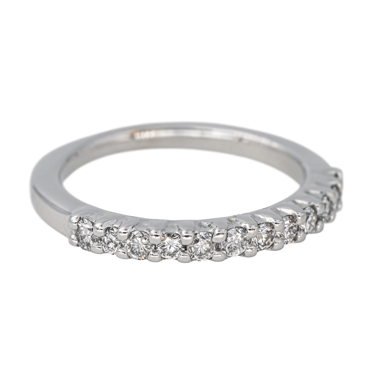 Bague Alliance en or blanc et diamant - Castafiore