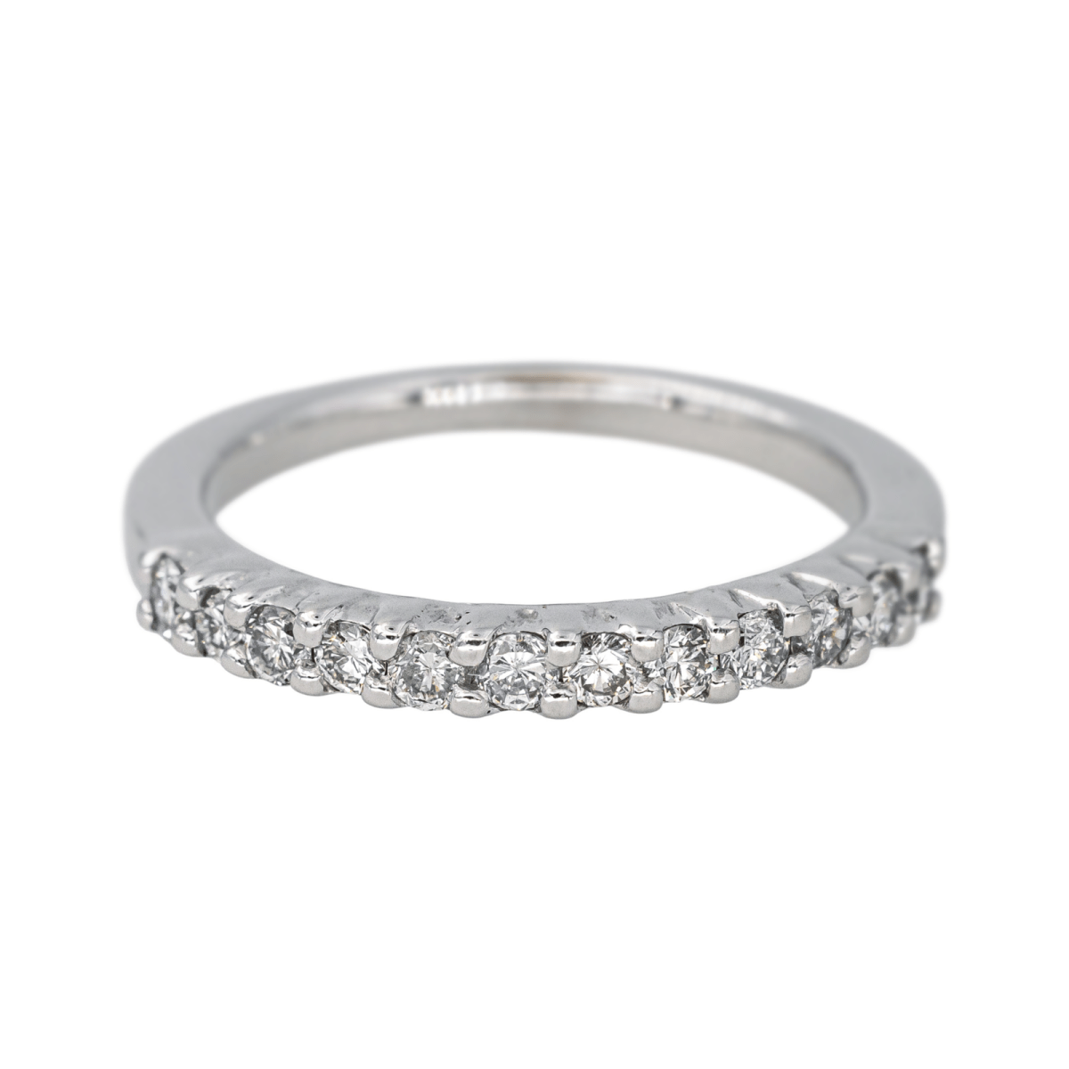 Bague Alliance en or blanc et diamant - Castafiore