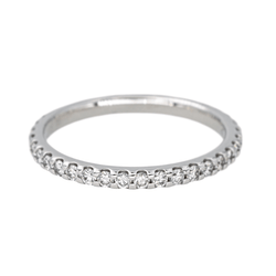 Bague Alliance en or blanc et diamant - Castafiore