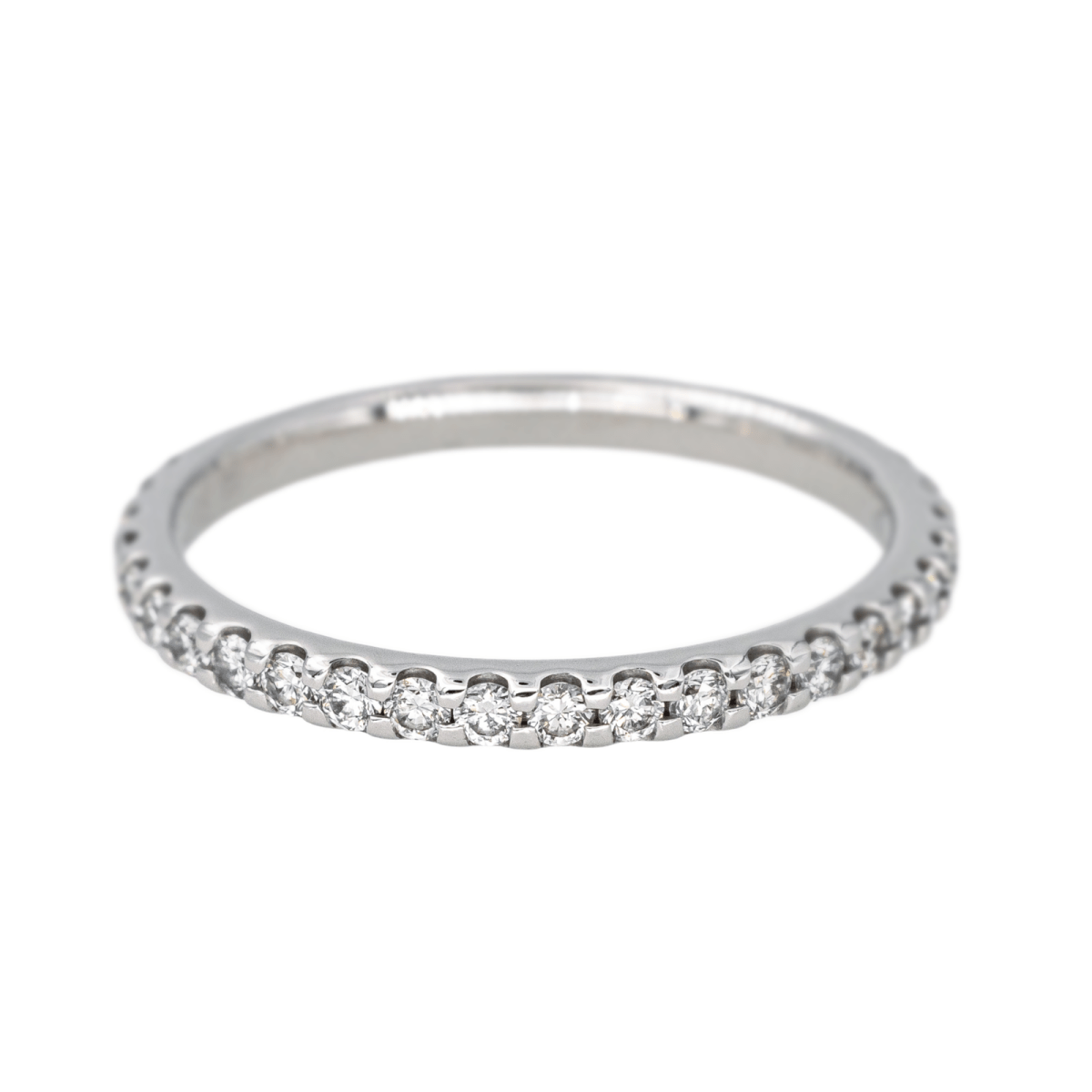Bague Alliance en or blanc et diamant - Castafiore
