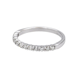 Ring White gold half wedding ring diamond