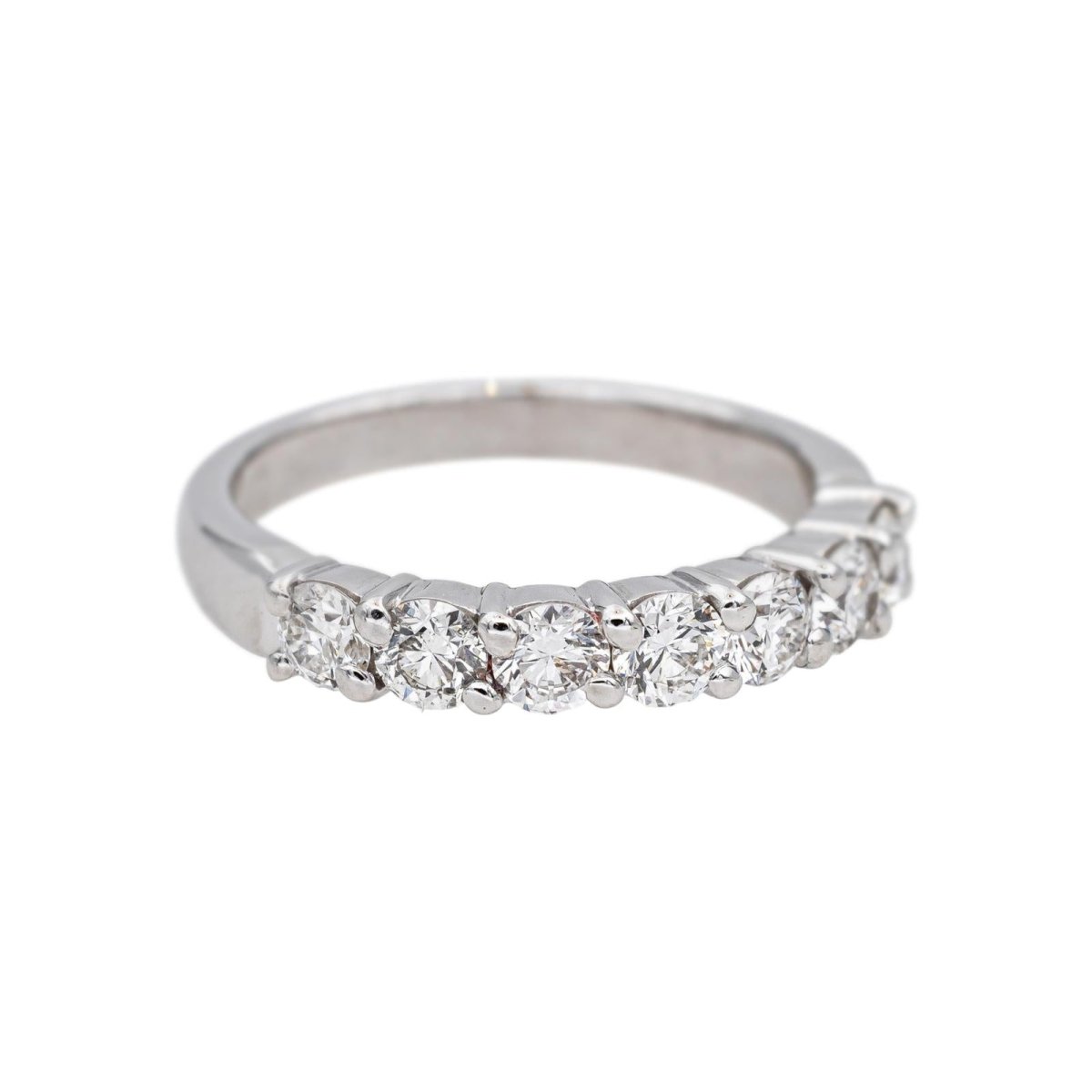 Bague Alliance en or blanc et diamants - Castafiore
