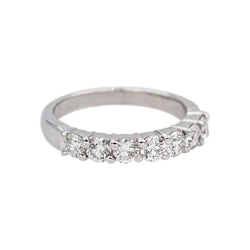 Bague Alliance en or blanc et diamants - Castafiore