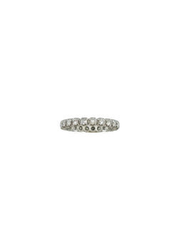 Bague Alliance en or blanc et diamants - Castafiore
