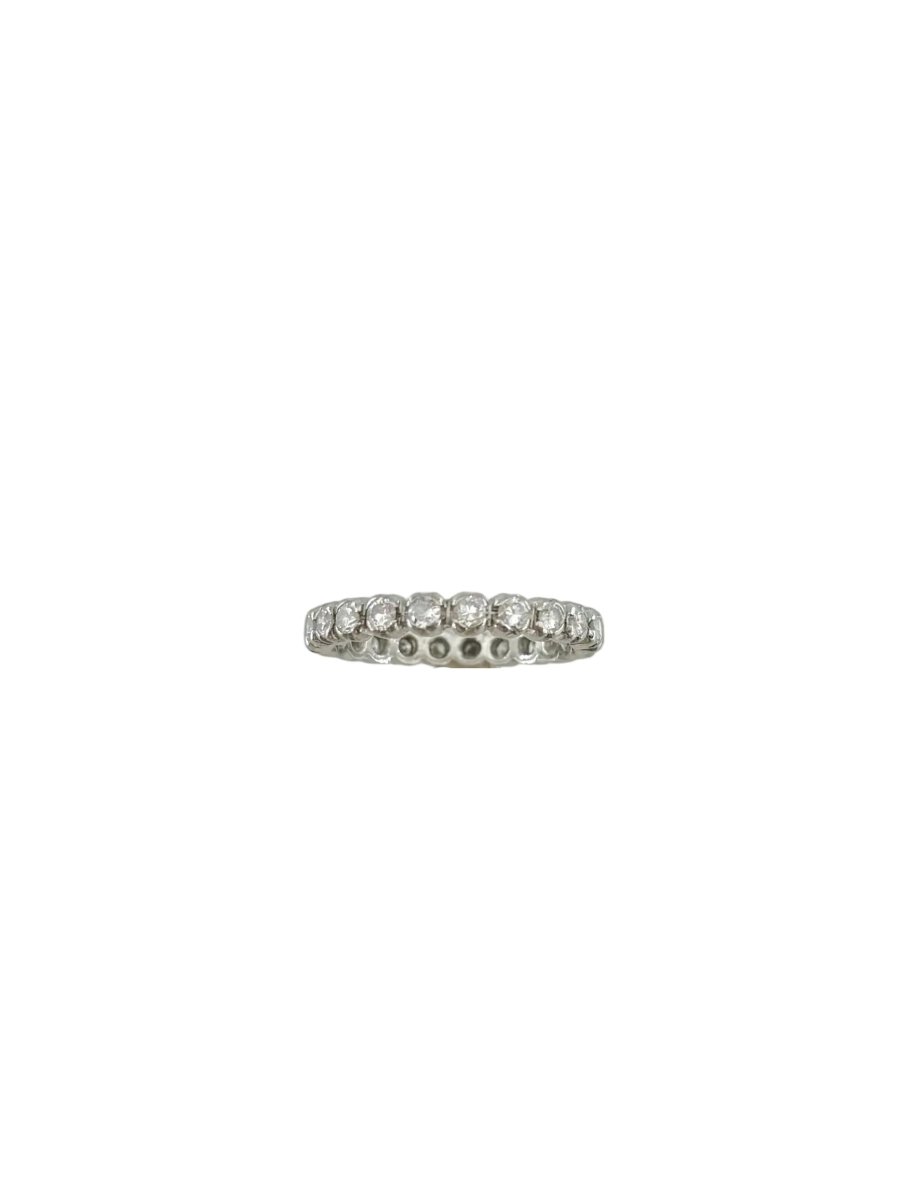 Bague Alliance en or blanc et diamants - Castafiore
