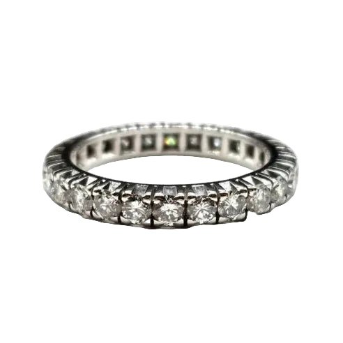 Bague Alliance en or blanc et diamants - Castafiore