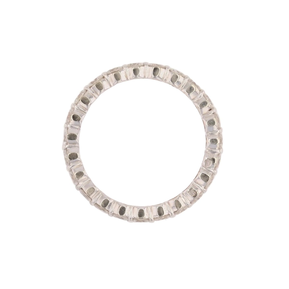 Bague Alliance en or blanc et diamants - Castafiore