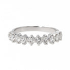 Bague alliance en or blanc et diamants - Castafiore