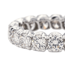 Bague Alliance en or blanc et diamants - Castafiore
