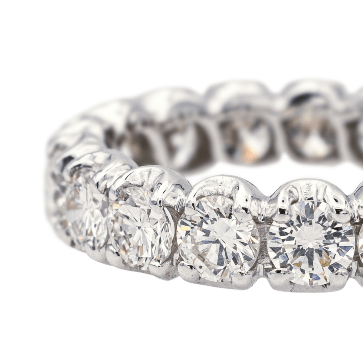 Bague Alliance en or blanc et diamants - Castafiore
